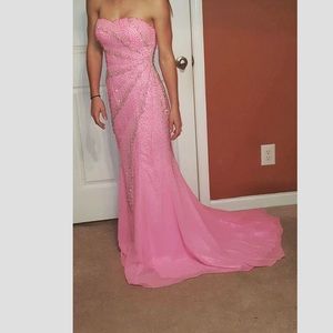 Pink Homecoming/ Prom/Evening Gown